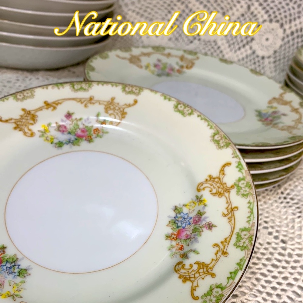 NATIONAL CHINA Bread & Butter Plates